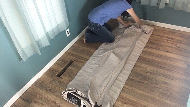 deflating an air mattress