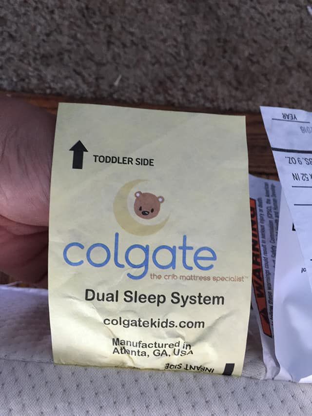 colgate dual sleep system mattress