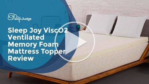 Sleep Joy ViscO2 Ventilated Memory Foam Mattress Topper Video Review
