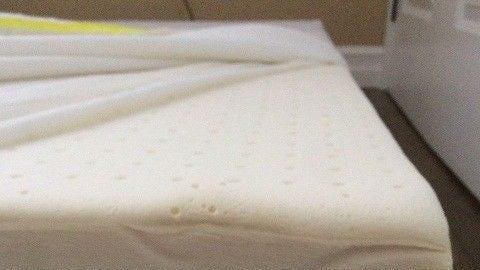Different layers of a mattress shown on the site