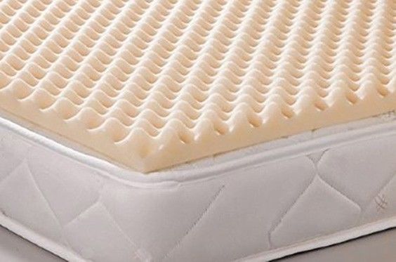Image of convoluated foam on top of a mattress