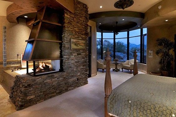 Master Bedroom Fireplace Ideas Design, Wall Fireplace Ideas For Bedroom