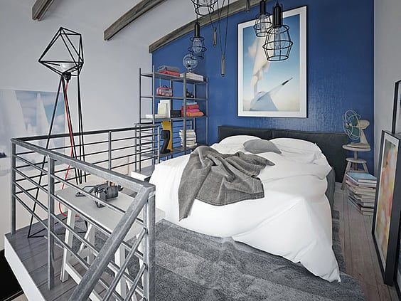 63 Space Saving Bedroom Storage Ideas, Metal Shelves For Bedroom