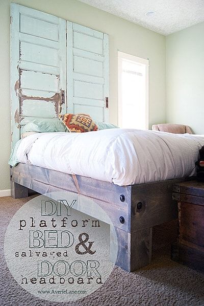 58 Awesome Platform Bed Ideas Design, Diy King Size Platform Bed With Storage And Headboard