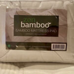 Zen Bamboo mattress pad in original packaging out of the box