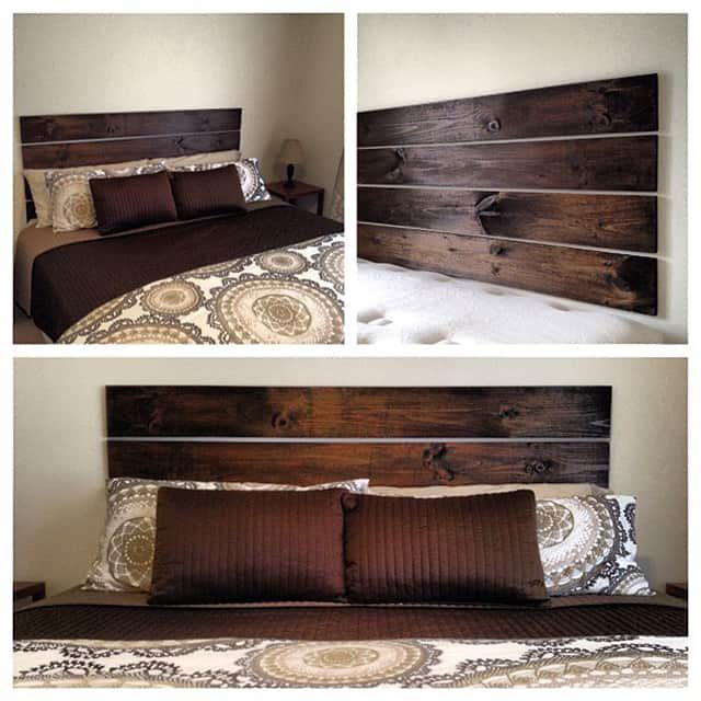 51 Unique Diy Headboard Designs Ideas, How To Make A Headboard With Floating Shelves