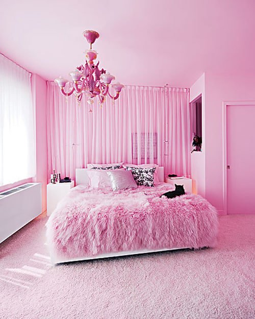 35 Spectacular Bedroom Curtain Ideas, Pink Room Curtains