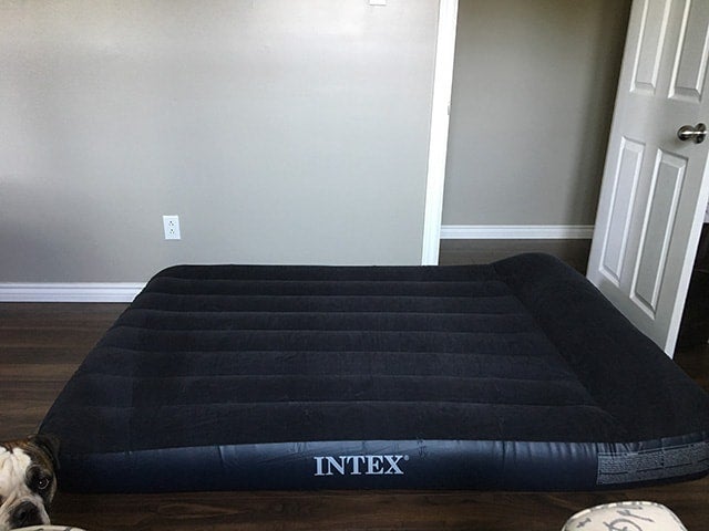 Intex Pillow Rest Classic Airbed With, Intex Twin Pillow Rest Classic Bed With Electric Pump