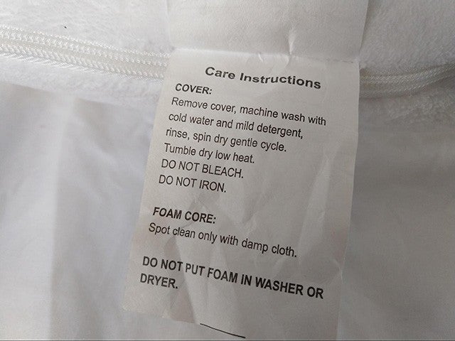 my pillow cleaning instructions