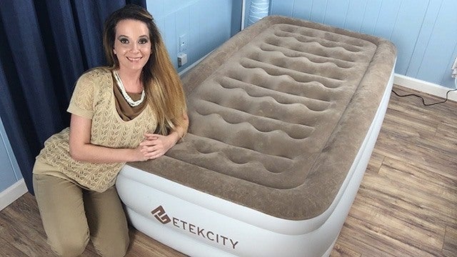 etekcity air mattress with built-in pump queen
