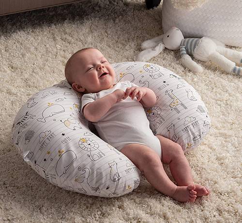 Comfortable Polyester Fiber Machine Washable Baby Breastfeeding Pillow Sitting Pillow Bear