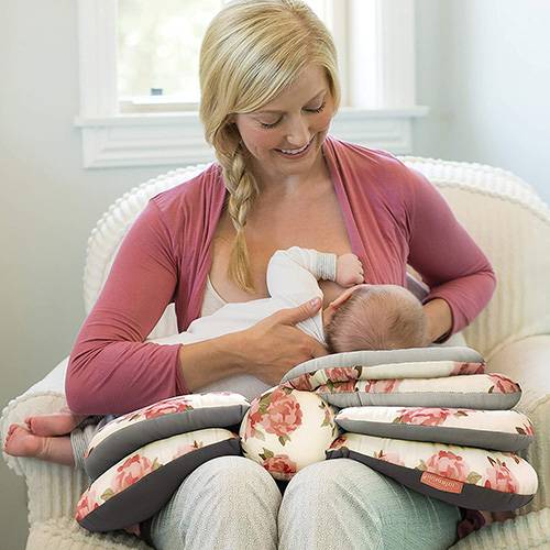 Comfortable Polyester Fiber Machine Washable Baby Breastfeeding Pillow Sitting Pillow Bear