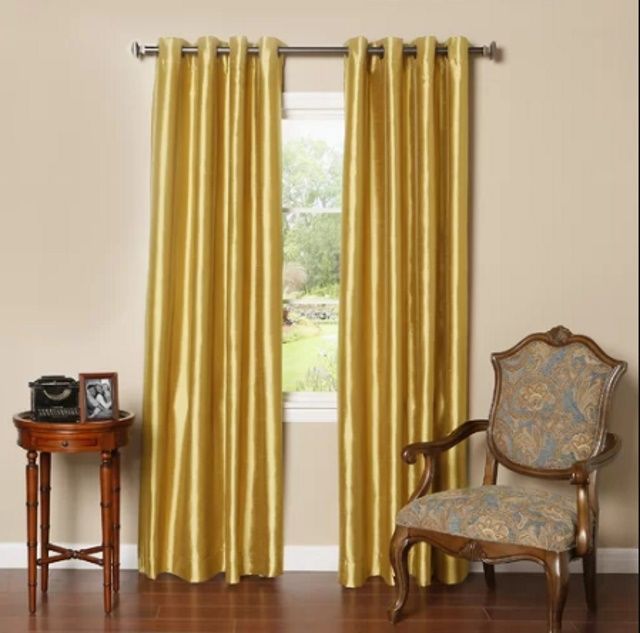 15 Of The Best Gold Blackout Curtains, Gold Metallic Curtains