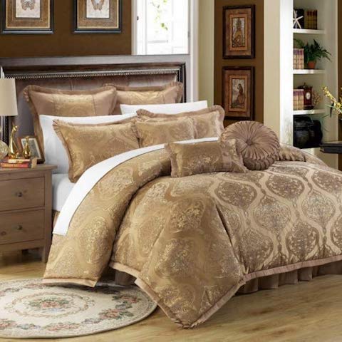 Conforter Bed Set Lighweight With 7 Pcs For All Season Queen & King/Cal Luxury