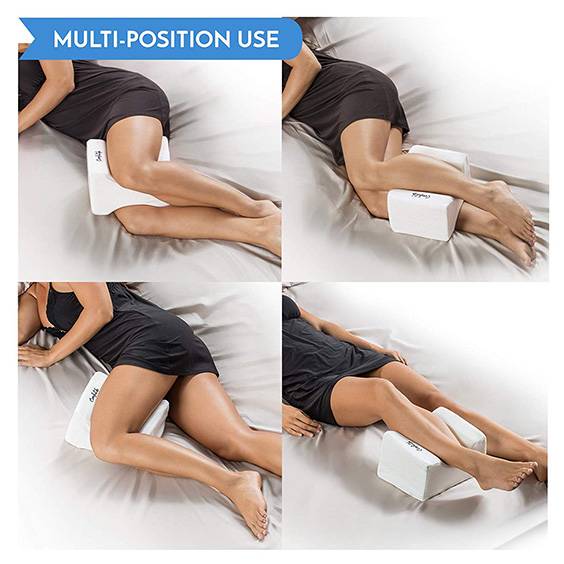 Hip Premium Orthopedic Leg Pillow Back Excellent For Relieves Sciatic Nerve And Joint Pain Tebery Luxury Wedge Contour Memory Foam Knee Pillow With Breathable Cover Leg
