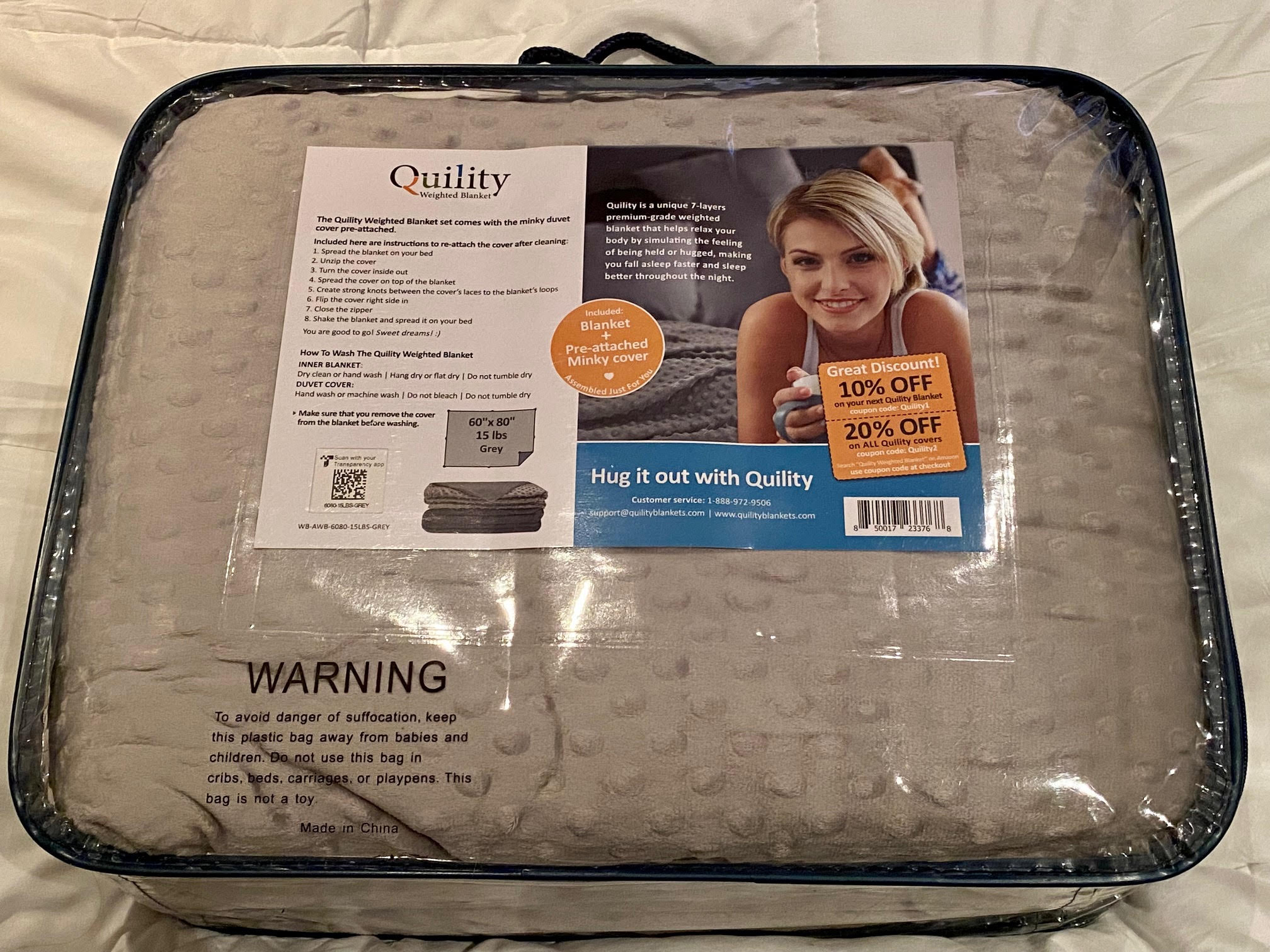 Our Review of the Quility Weighted Blanket - The Sleep Judge