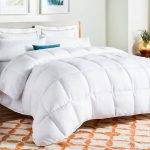 100/% Cotton Cover Hypoallergenic Bedsure White Down Comforter Queen Size 700+ Fill Power 50oz Fill Lightweight Duvet Insert Down Proof with Corner Tabs for Fall//Winter