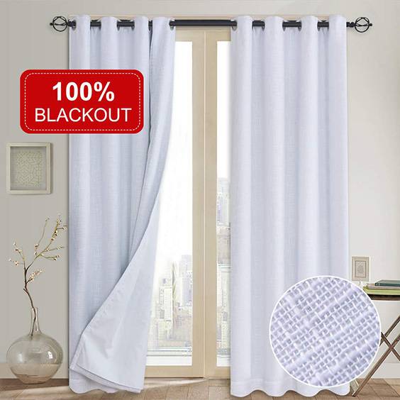Best White Blackout Curtains 2021 The, White Blackout Curtain