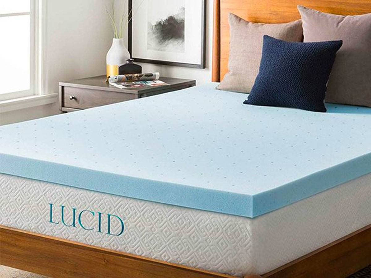 l-gel memory foam mattress pad