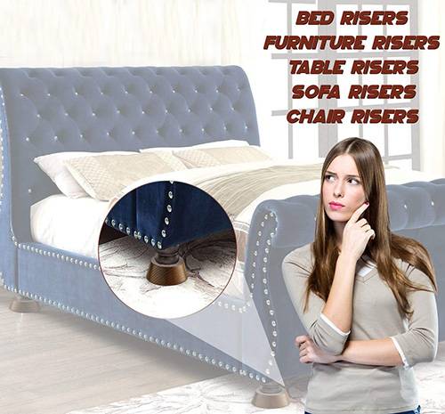 Best Bed Risers Reviews 2021 The, Bed Risers For Bed Frames With Wheels