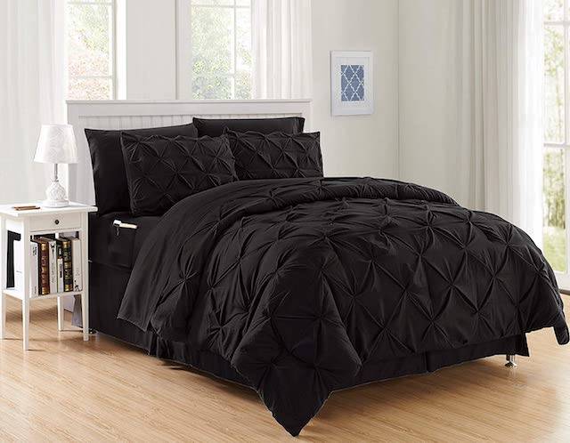 Boys Bed Sets Queen with Comforter and Sheets Bedding Comforter Sets Bedsure Black Twin XL Bed in A Bag 6 Pieces Reversible Bedding Sets for Kids