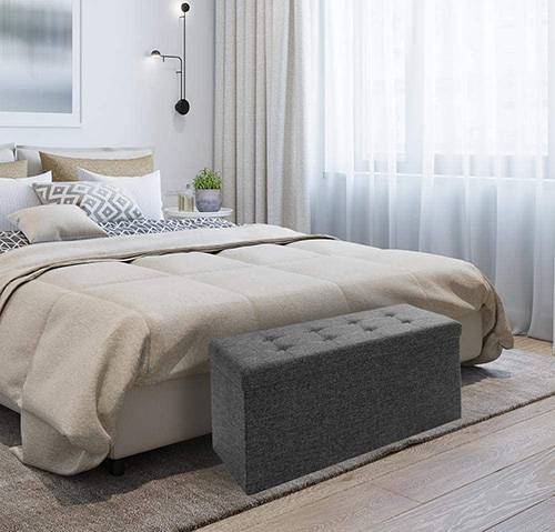 Bed Storage Benches For The Bedroom, Bedroom Bench Size For Queen Bed