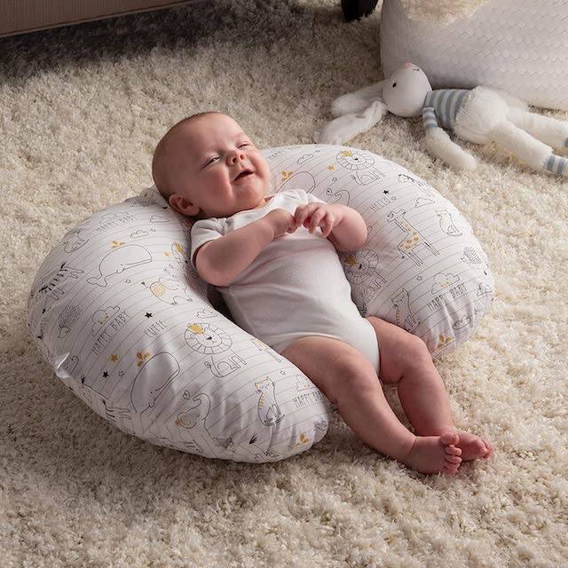 White All-Round Cloud Pillow Sleep Pillow Baby Nursing Pillow,Infant Newborn Sleep Memory Foam Butterfly Shaped Pillow