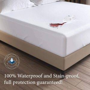 SafeRest Cal King Size Premium Hypoallergenic Waterproof Mattress Protector 