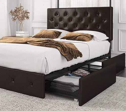 Best Storage Beds Reviews 2021 The, Amolife Bed Frame Instructions