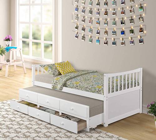 Best Trundle Beds For Girls Reviews, Best Trundle Bed With Storage