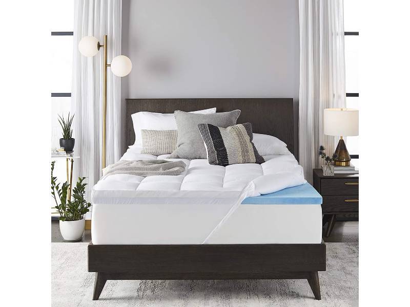 sleep innovations gel mattress topper review