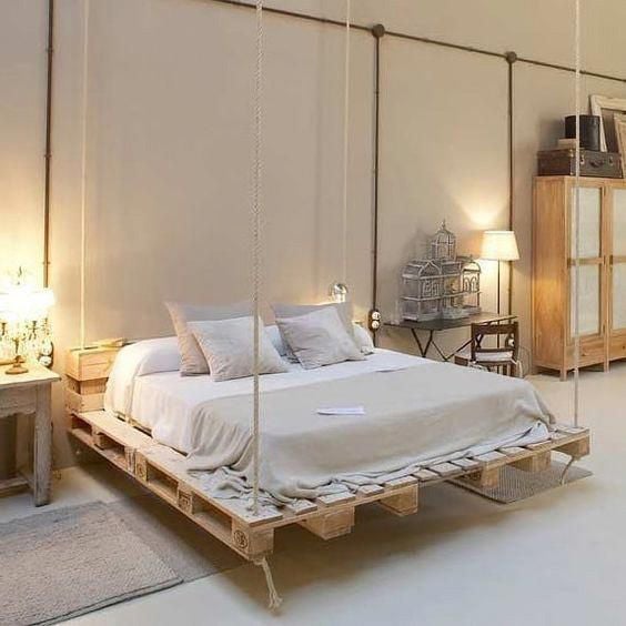 40 Fun Diy Pallet Bed Ideas The Sleep, Wooden Pallets For Bed Frame