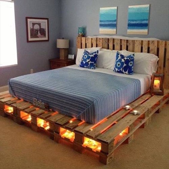 40 Fun Diy Pallet Bed Ideas The Sleep, How Tall Are Most Bunk Beds Made Out Of Pallets